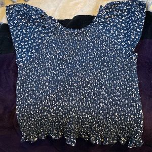 Two piece flower shirt and short